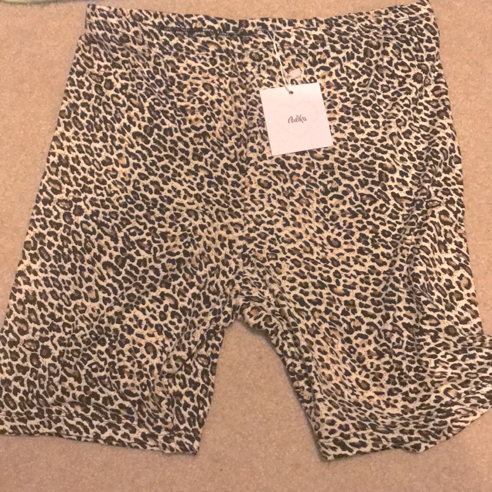 From Adika leopard print biker shorts